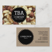 Black Circle Star v2 - Gemengde noten Visitekaartje (Voorkant / Achterkant)