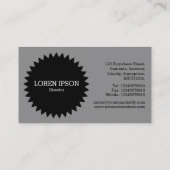 Black Circle Star v2 - Hout 01 Visitekaartje (Achterkant)