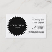 Black Circle Star v2 - Hout 02 Visitekaartje (Achterkant)