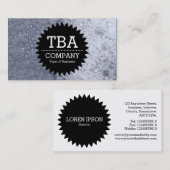 Black Circle Star v2 - Soap Bubbles 03 Visitekaartje (Voorkant / Achterkant)