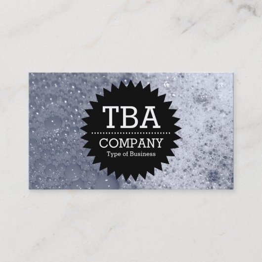 Black Circle Star v2 - Soap Bubbles 03 Visitekaartje (Voorkant)