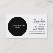 Black Circle v2 - Abstract 160417 - Kleuren Visitekaartje (Achterkant)