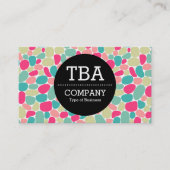 Black Circle v2 - Abstract 160417 - Kleuren Visitekaartje (Voorkant)