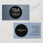 Black Circle v2 - Chrome buizen Visitekaartje (Voorkant / Achterkant)