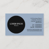 Black Circle v2 - Chrome buizen Visitekaartje (Achterkant)
