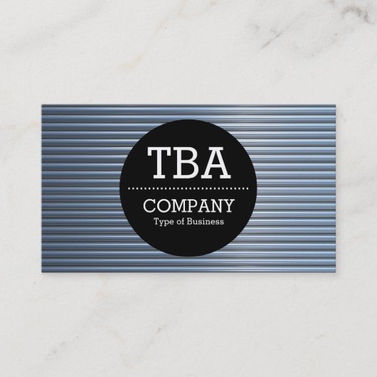 Black Circle v2 - Chrome buizen Visitekaartje (Voorkant)