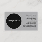 Black Circle v2 - Craquelure Pattern Visitekaartje (Achterkant)