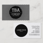 Black Circle v2 - Honeycomb Visitekaartje (Voorkant / Achterkant)