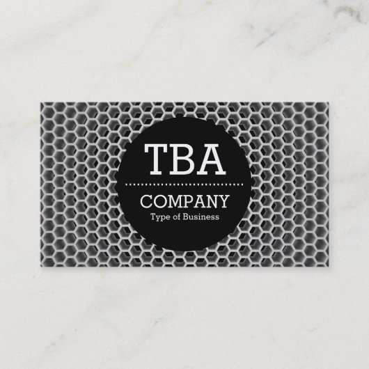 Black Circle v2 - Honeycomb Visitekaartje (Voorkant)