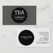 Black Circle v2 - Honeycomb Warm Visitekaartje (Voorkant / Achterkant)