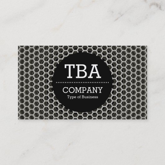 Black Circle v2 - Honeycomb Warm Visitekaartje (Voorkant)