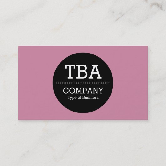 Black Circle v2 - Stusty Roos Visitekaartje (Voorkant)