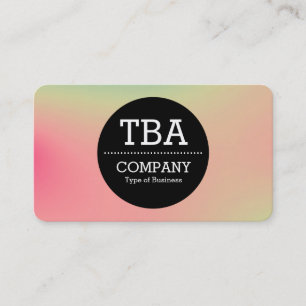 Black Circle v2 - Zachte verloopgradiënt Visitekaa Visitekaartje