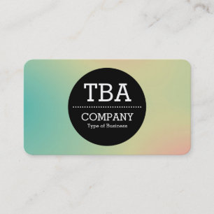 Black Circle v2 - Zachte verloopgradiënt Visitekaa Visitekaartje