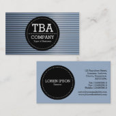 Black Circle v3 - Chrome buizen Visitekaartje (Voorkant / Achterkant)