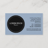 Black Circle v3 - Chrome buizen Visitekaartje (Achterkant)