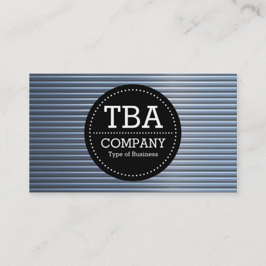 Black Circle v3 - Chrome buizen Visitekaartje (Voorkant)