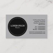 Black Circle v3 - Oranje Visitekaartje (Achterkant)