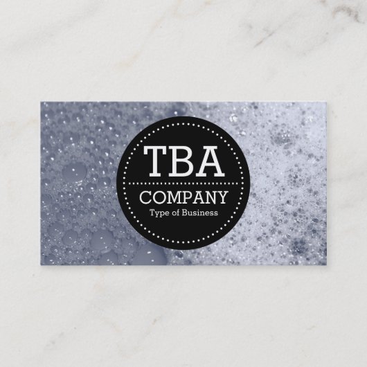 Black Circle v3 - Soap Bubbles 03 Visitekaartje (Voorkant)