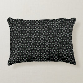 Black Circular Delight Accent Pillow Kussen