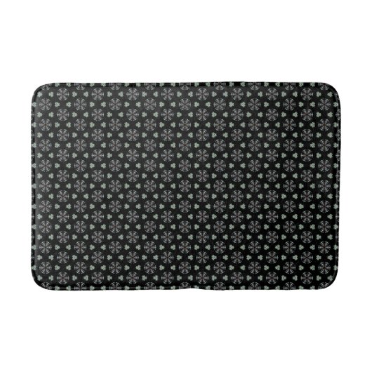 Black Circular Delight Bath Mat (Voorkant)