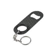 Black Circular Delight Mini Bottle Open Flessenopener (Achterkant Gekanteld)
