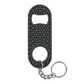Black Circular Delight Mini Bottle Open Flessenopener (Achterkant)