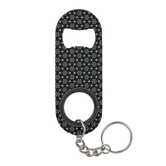 Black Circular Delight Mini Bottle Open Flessenopener (Achterkant)