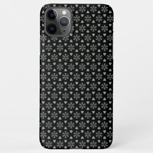 Black Circular Delight Phone Case iPhone Hoesje (Achterkant)