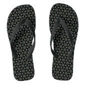 Black Circular Delight Thames Teenslippers (Voetbed)
