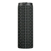 Black Circular Delight Thermal Tumbler Thermosbeker (Achterkant)