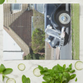 Black Citroen Traction Avant Theedoek (Gevouwen)