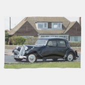 Black Citroen Traction Avant Theedoek (Horizontaal)