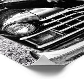 BLACK CLASSIC CAR POSTER (Hoek)