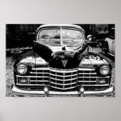 BLACK CLASSIC CAR POSTER (Voorkant)