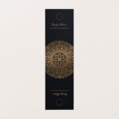 Black Classic Gold  Mandala Jewelry Display Visitekaartje (Buitenkant ongevouwen)