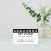 Black Classic Mobile Mechanic Brake Service Visitekaartje (Staand voorkant)