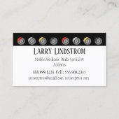 Black Classic Mobile Mechanic Brake Service Visitekaartje (Voorkant)