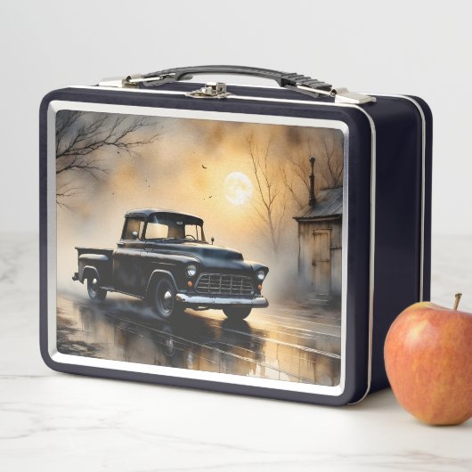 Black Classic Vintage Pickup Truck 1957 (In situ)