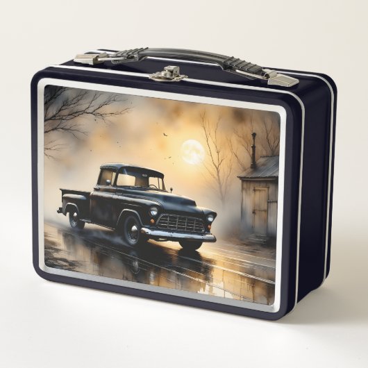 Black Classic Vintage Pickup Truck 1957 (Voorkant)