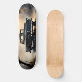 Black Classic Vintage Pickup Truck 1957 Persoonlijk Skateboard (Voorkant)