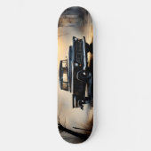 Black Classic Vintage Pickup Truck 1957 Persoonlijk Skateboard (Voorkant)