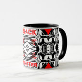 Black Clatter Cutlery en Cafe Mok (Voorkant rechts)