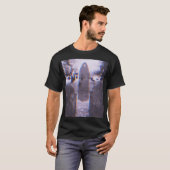 Black Cloak Figuur in begraafplaats T-shirt (Voorkant volledig)