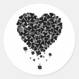Black Clover Heart Ronde Sticker