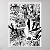 Black Clover Manga-paneel gestileerd Poster (Voorkant)