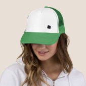 Black Clover witte en groene schuim trucker hoed Pet (In situ)