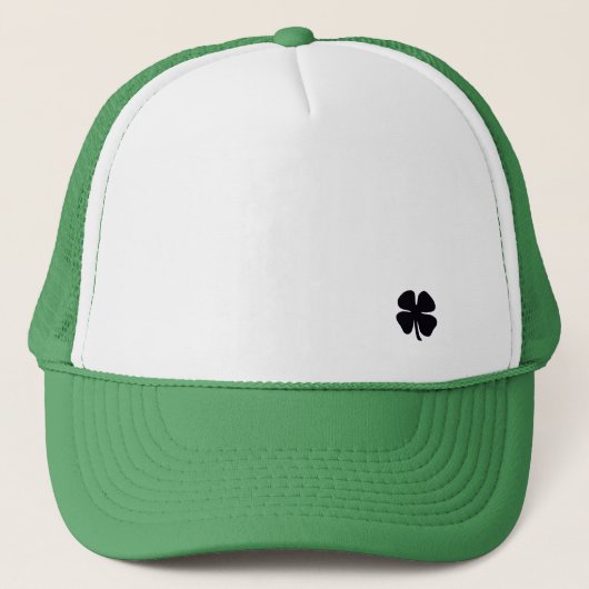 Black Clover witte en groene schuim trucker hoed Pet (Voorkant)