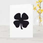 Black Clover witte wenskaart Kaart (Gele Bloem)