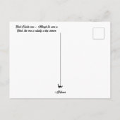 Black Cluster roos Briefkaart (Achterkant)